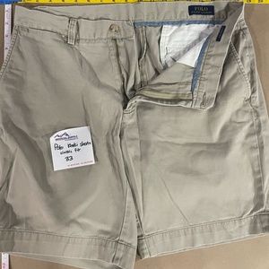 Polo Ralph Lauren Khakis Chino Shorts Tan 33 Classic Fit